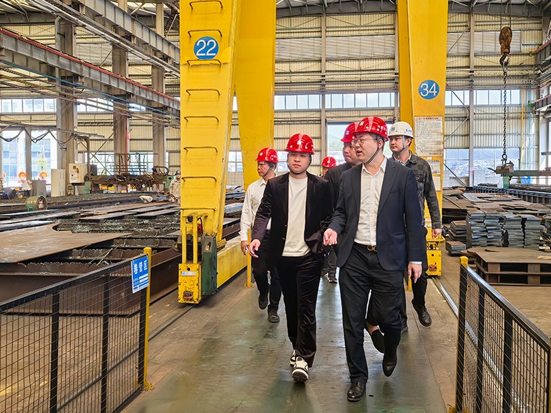Hongsheng Steel Structure visited and learned from China Construction Second Engineering Bureau Sunshine Intelligent Manufacturing Co., Ltd. to benchmark the industry and promote improvement