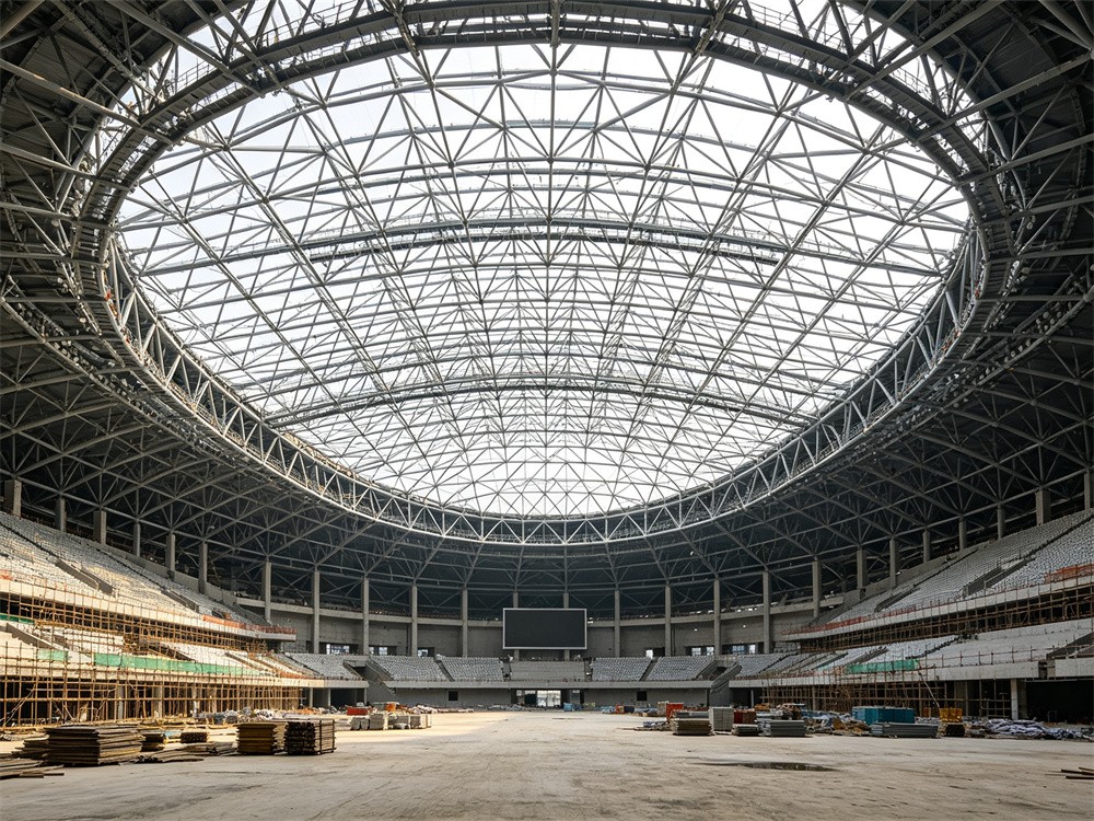 Application scenarios and key construction difficulties of large-span steel structure venue projects