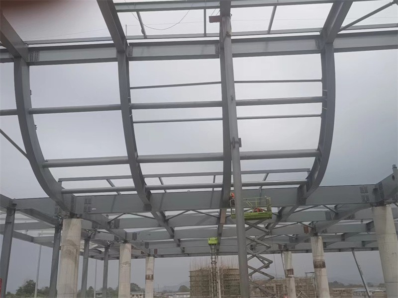On site installation of steel structures