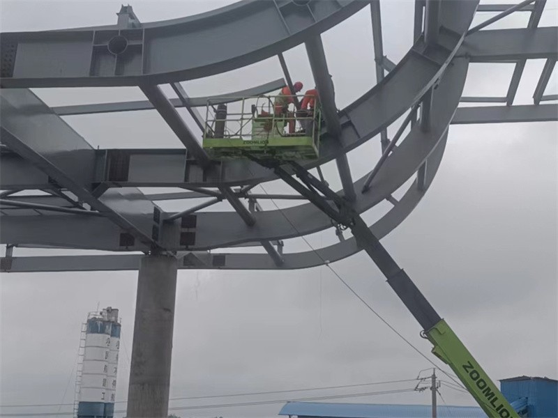 On site installation of steel structures