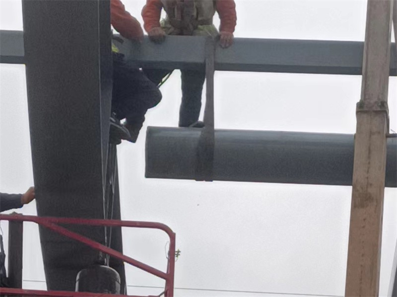 On site installation of steel structures