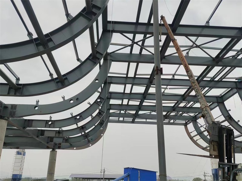 On site installation of steel structures