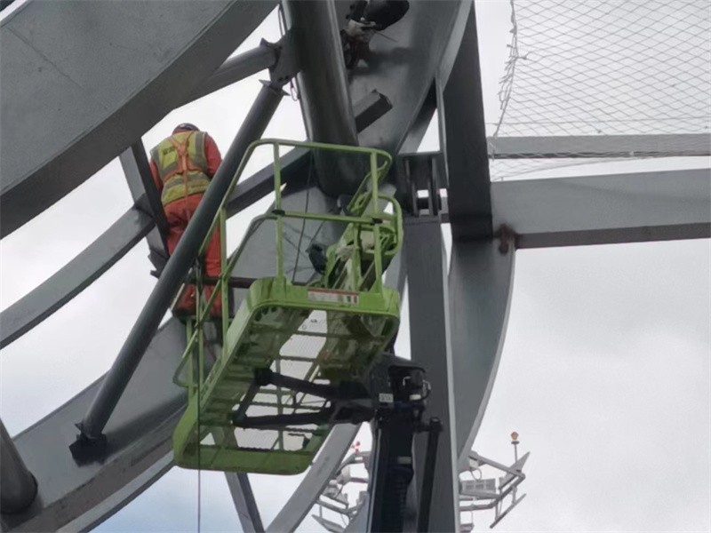 On site installation of steel structures