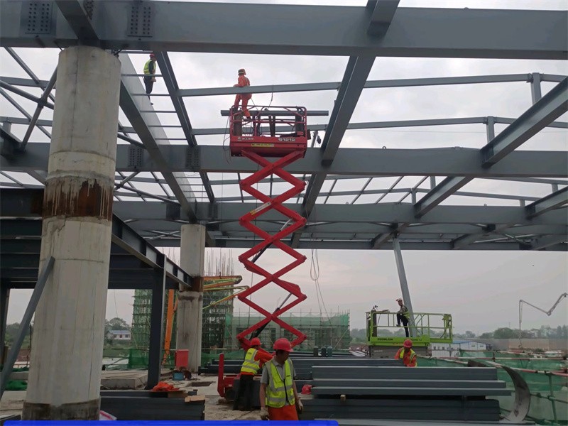 On site installation of steel structures