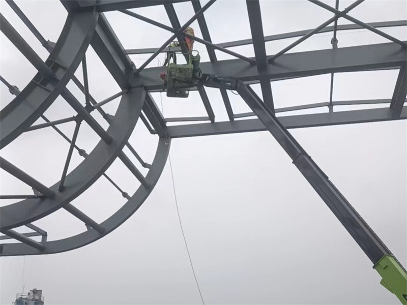 On site installation of steel structures