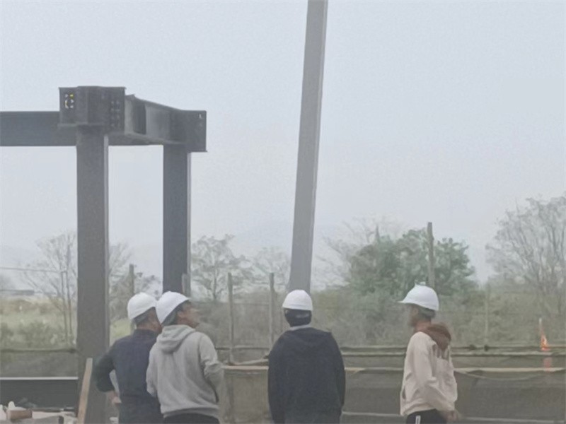 On site installation of steel structures