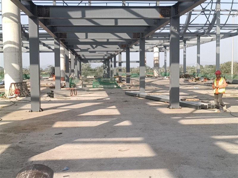 On site installation of steel structures
