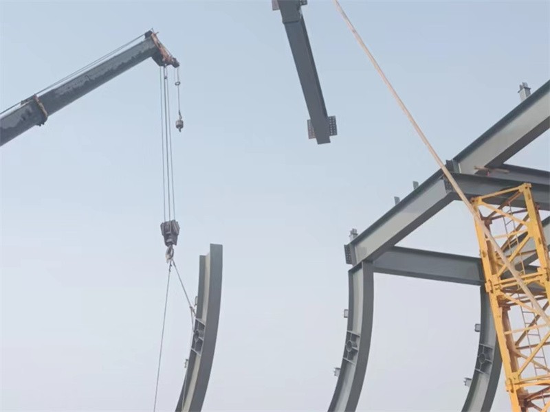 On site installation of steel structures