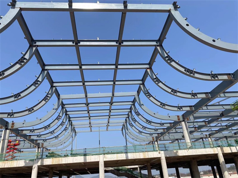 On site installation of steel structures