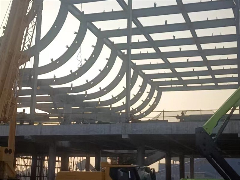 On site installation of steel structures