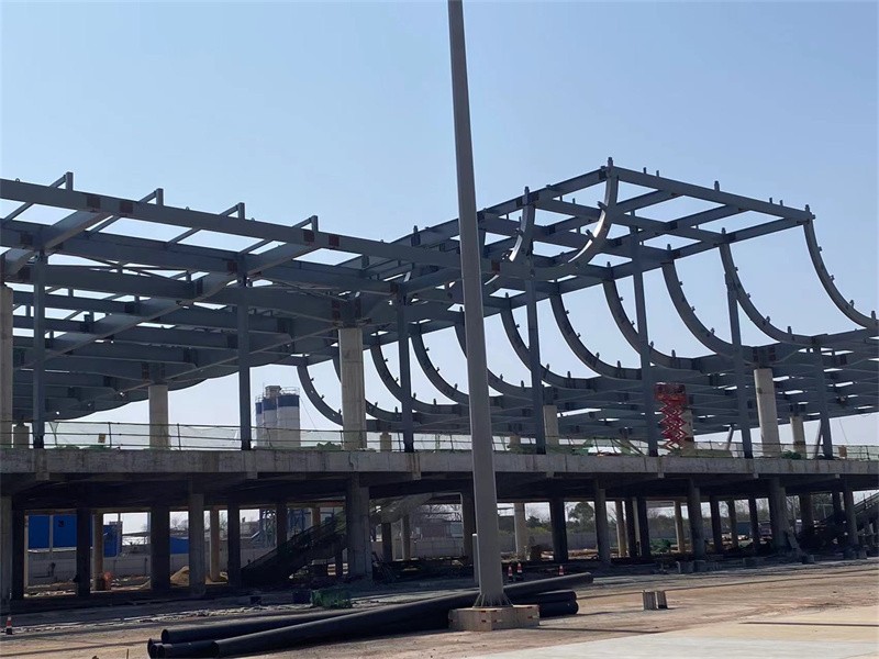 On site installation of steel structures