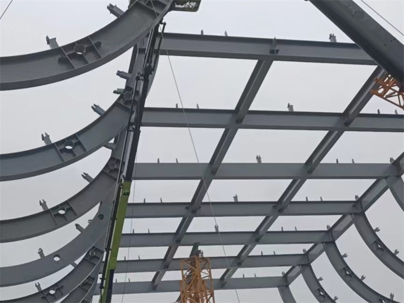 On site installation of steel structures