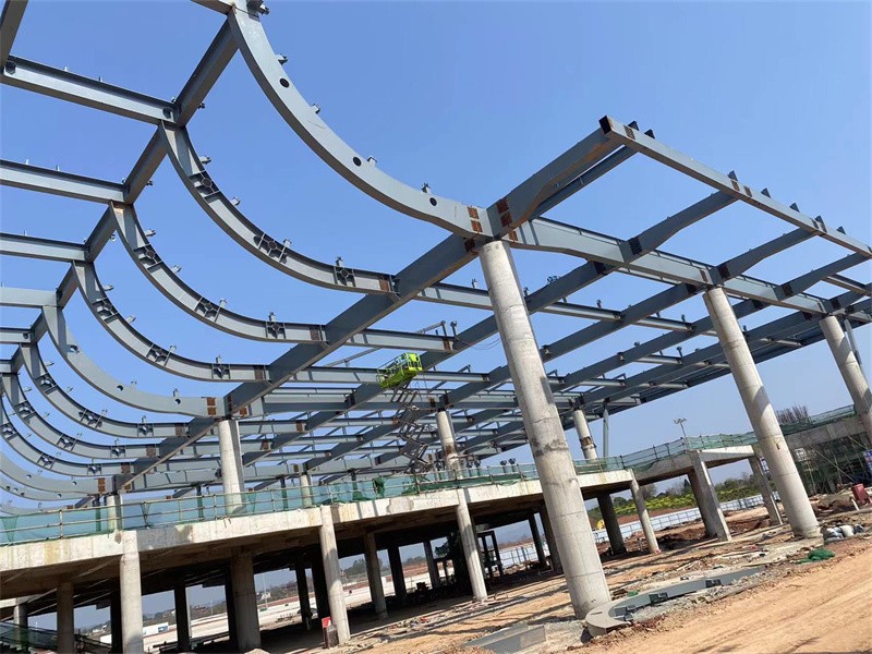 On site installation of steel structures