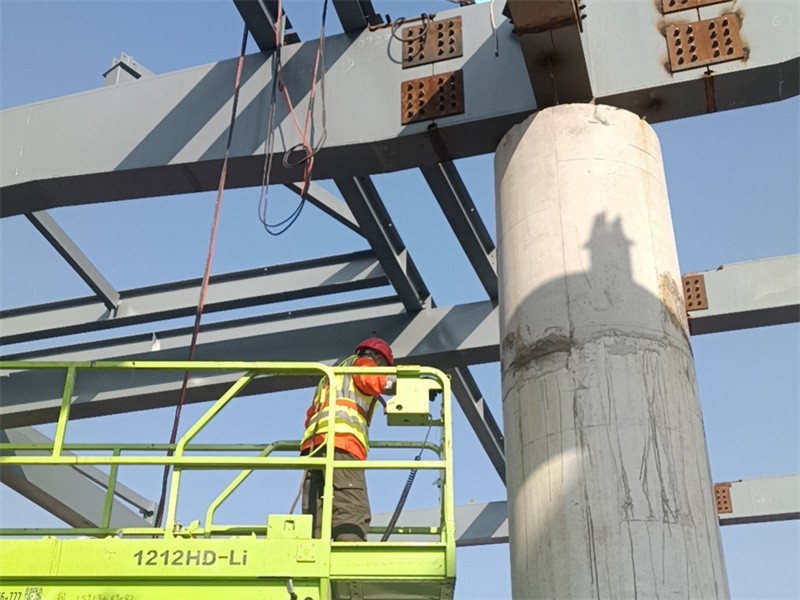 On site installation of steel structures