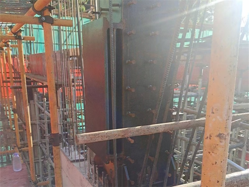Steel structure installation site