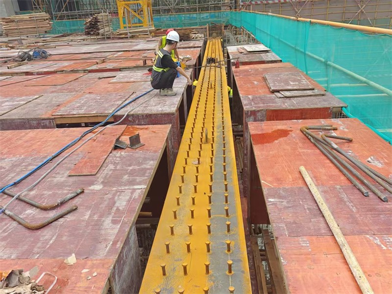 Steel structure installation site