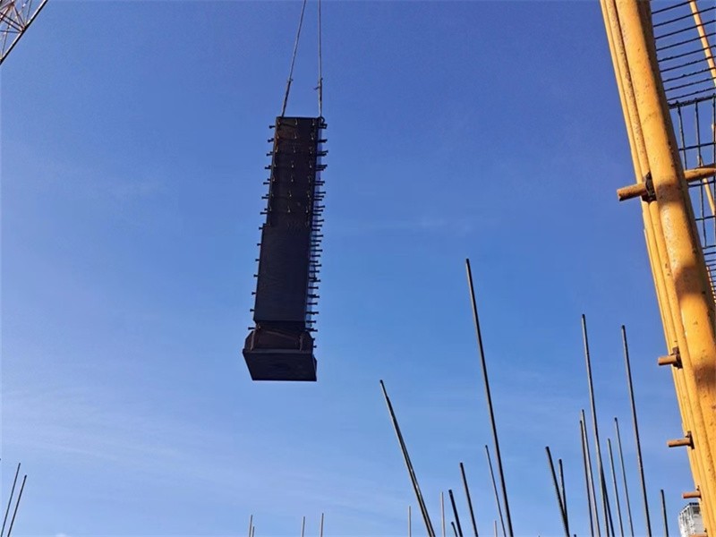 Steel structure installation site