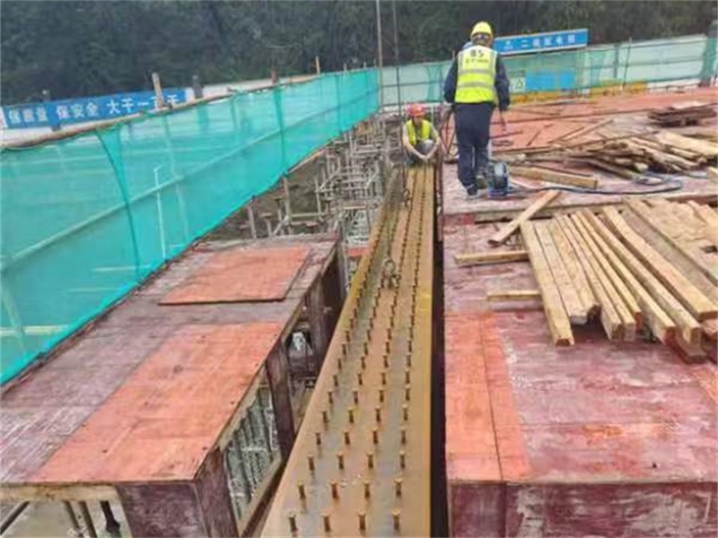 Steel structure installation site