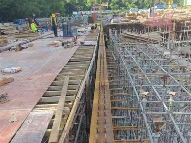Steel structure installation site