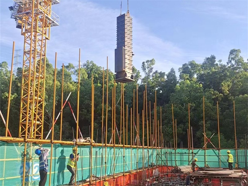 Steel structure installation site