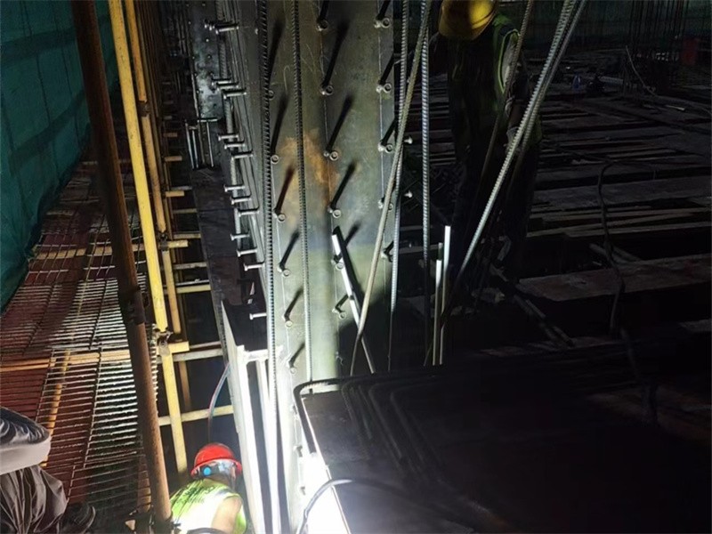 Steel structure installation site