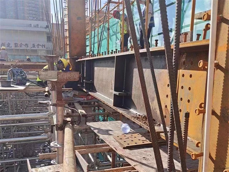 Steel structure installation site