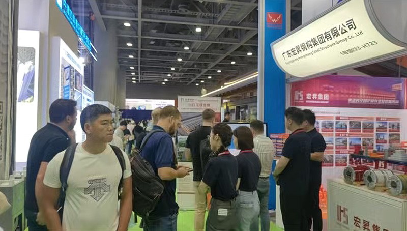 2026 Canton Fair Steel Structure International Exhibition - Oman Sultanate Customers Visit Hongsheng Steel Structure Factory